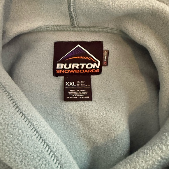 Burton Teal Hoodie with Logo - Picture 3 of 3